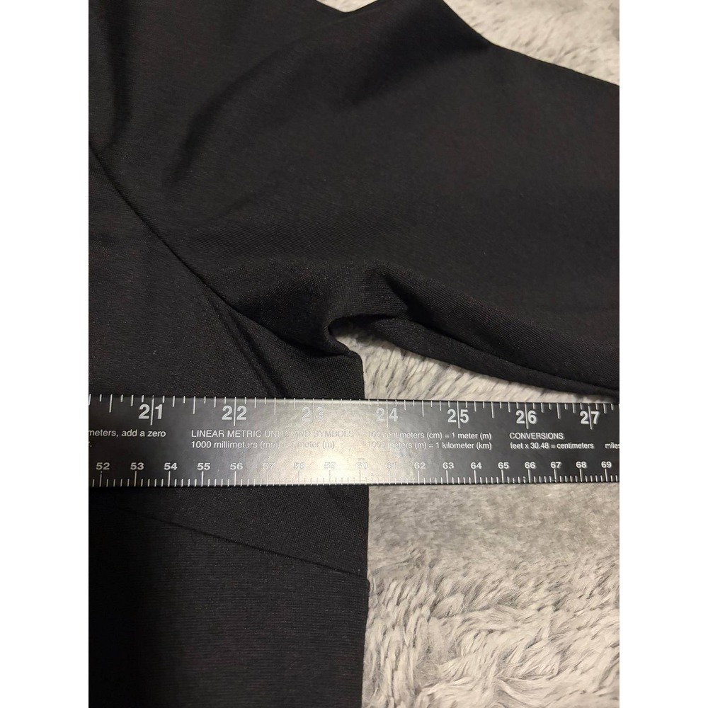 Talbots Plus Petite Black Velvet Trim Portrait Neck Sheath Dress 18WP - Picture 6 of 7